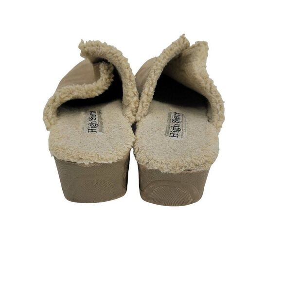 High Sierra Women's Clogs Leslie Leather Sherpa Lined Slide On Tan 9.5 - Picture 5 of 12